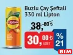LİPTON BUZLU ÇAY ŞEFTALİ 330 ML